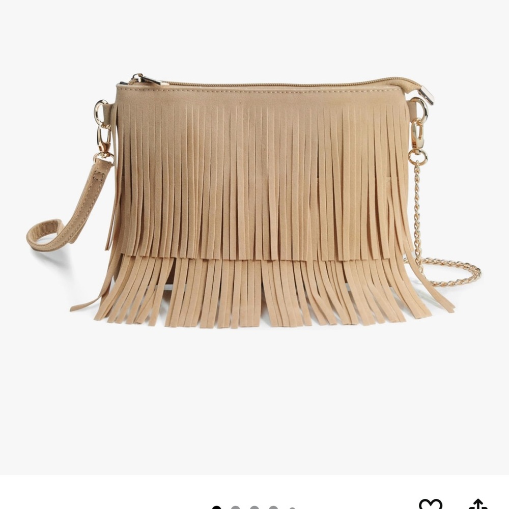 Fringe crossbody or wristlet